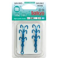 Купить Крючки Saikyo двойн. KH-1145   №2/0 Blue (5шт) арт. KH-11045BL-2/0-5